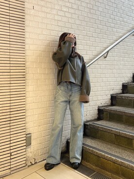 鈴木華澄さん（レディース・153cm）の冬コーディネート