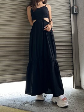 鈴木華澄さん(レディース・153cm)の夏コーディネート
