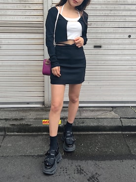 鈴木華澄さん（レディース・153cm）の春コーディネート