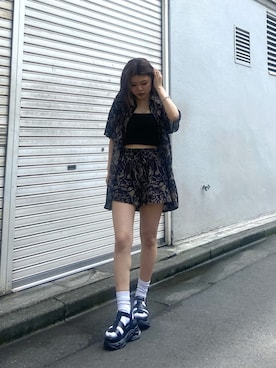 鈴木華澄さん(レディース・153cm)の夏コーディネート