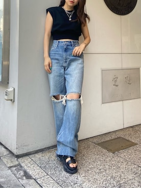 鈴木華澄さん（レディース・153cm）の夏コーディネート