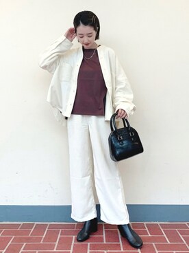 「instagramフォローお願いします」｜「アイテム（その他）」を使った、tsuyuさん（レディース・161cm）の秋コーディネート