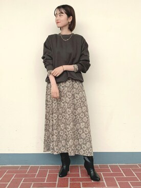 「instagramフォローお願いします」｜「アイテム（その他）」を使った、tsuyuさん（レディース・161cm）の秋コーディネート
