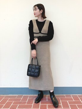 「instagramフォローお願いします」｜「アイテム（その他）」を使った、tsuyuさん（レディース・161cm）の秋コーディネート