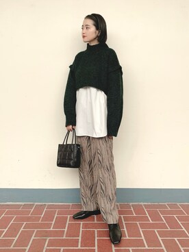 「instagramフォローお願いします」｜「アイテム（その他）」を使った、tsuyuさん（レディース・161cm）の秋コーディネート
