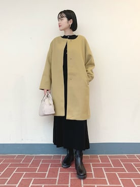 「instagramフォローお願いします」｜「アイテム（ジャケット/アウター）」を使った、tsuyuさん（レディース・161cm）の秋コーディネート