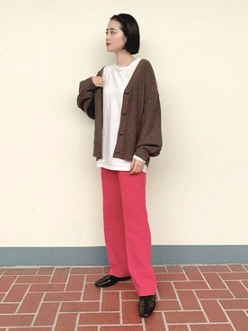 「instagramフォローお願いします」｜「アイテム（その他）」を使った、tsuyuさん（レディース・161cm）の秋コーディネート