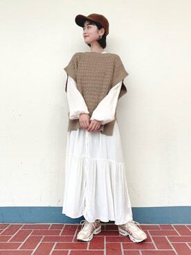 「instagramフォローお願いします」｜「アイテム（その他）」を使った、tsuyuさん（レディース・161cm）の秋コーディネート