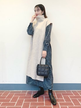 「instagramフォローお願いします」｜「アイテム（その他）」を使った、tsuyuさん（レディース・161cm）の秋コーディネート