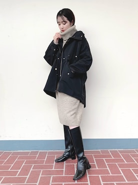「instagramフォローお願いします」｜「アイテム（ジャケット/アウター）」を使った、tsuyuさん（レディース・161cm）の秋コーディネート