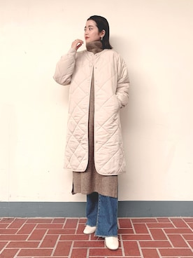 「instagramフォローお願いします」｜「アイテム（ジャケット/アウター）」を使った、tsuyuさん（レディース・161cm）の秋コーディネート