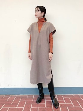 「instagramフォローお願いします」｜「アイテム（その他）」を使った、tsuyuさん（レディース・161cm）の秋コーディネート
