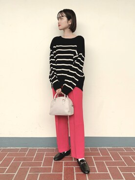 「instagramフォローお願いします」｜「アイテム（その他）」を使った、tsuyuさん（レディース・161cm）の秋コーディネート