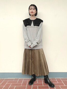 「instagramフォローお願いします」｜「アイテム（その他）」を使った、tsuyuさん（レディース・161cm）の秋コーディネート
