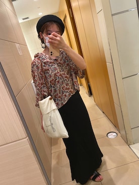 「CIAOPANIC（チャオパニック）のアイテム（ハンチング/ベレー帽）」を使った、zakiii03さん（レディース・153cm）の夏コーディネート