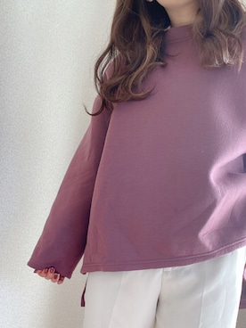 「158cm」｜「アイテム（スウェット）」を使った、naさん（レディース・158cm）の冬コーディネート