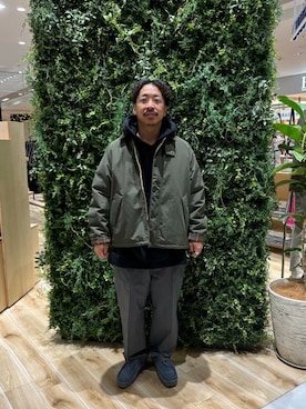 「アイテム（ダウンジャケット/コート）」を使った、kentar00さん（メンズ・170cm）の秋コーディネート