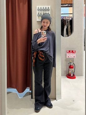 「LOWRYS FARM（ローリーズファーム）のアイテム（ストール/ショール）」を使った、meg51さん（レディース・154cm）の秋コーディネート