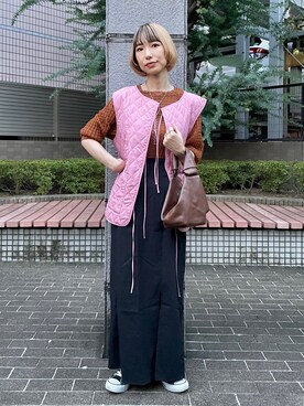 ベスト（ピンク系）を使った「Kastane」の人気ファッション