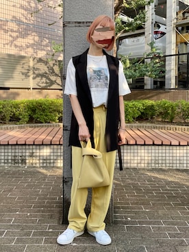 「ごきげんウィーク」｜「アイテム（福袋/福箱）」を使った、まちるだ さん（レディース・157cm）の春コーディネート