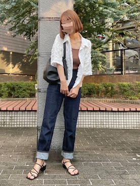「スクエアトゥ」｜「アイテム（福袋/福箱）」を使った、まちるだ さん（レディース・157cm）の秋コーディネート