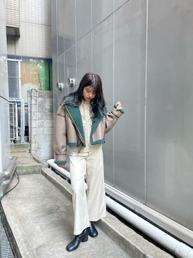 上原優香さん(レディース・163cm)の秋コーディネート