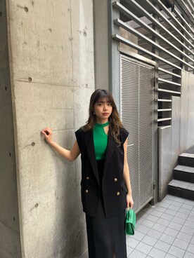 上原優香さん（レディース・163cm）の夏コーディネート