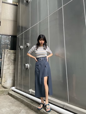 上原優香さん（レディース・163cm）の春コーディネート