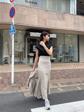 上原優香さん（レディース・163cm）の夏コーディネート