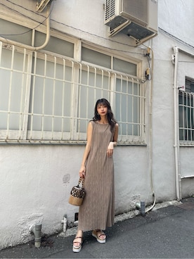 上原優香さん（レディース・163cm）の夏コーディネート