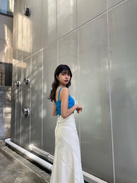 上原優香さん(レディース・163cm)の春コーディネート