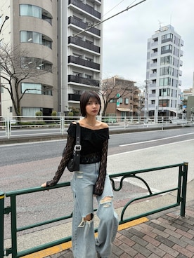 上原優香さん（レディース・163cm）の春コーディネート