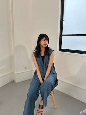 上原優香さん（レディース・163cm）の春コーディネート