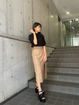 上原優香さん(レディース・163cm)の春コーディネート