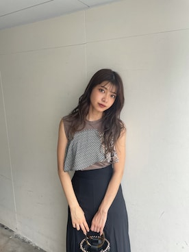 上原優香さん（レディース・163cm）の夏コーディネート