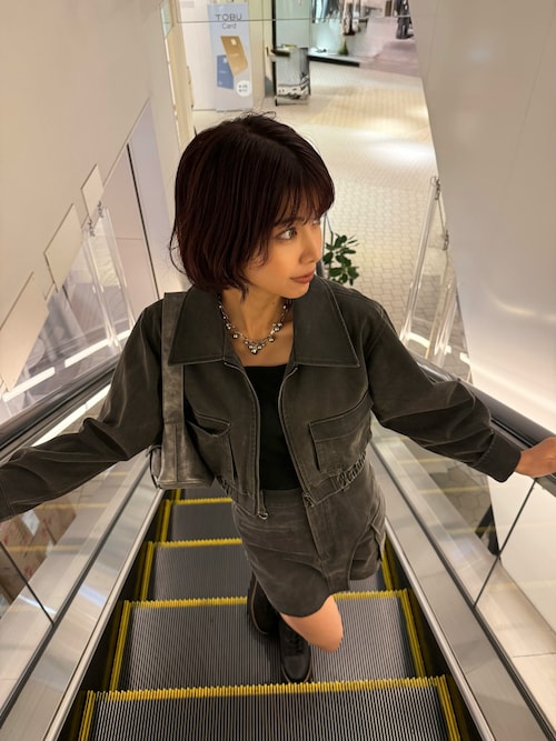 セール】【セットアップ対応】フェイクレザーショートフライト