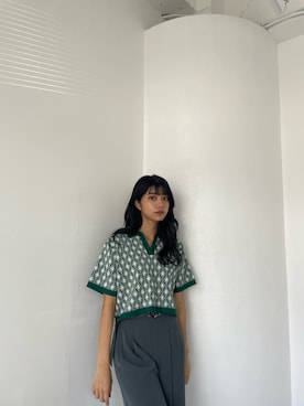 上原優香さん（レディース・163cm）の冬コーディネート