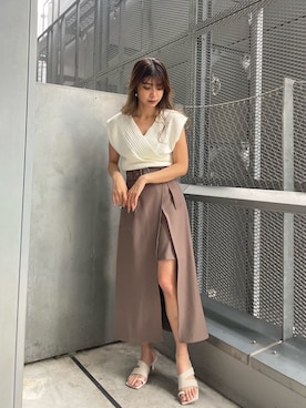 上原優香さん（レディース・163cm）の夏コーディネート