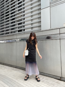 上原優香さん（レディース・163cm）の夏コーディネート