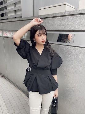 上原優香さん（レディース・163cm）の春コーディネート