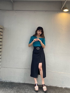 上原優香さん（レディース・163cm）の夏コーディネート