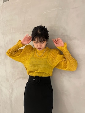 上原優香さん（レディース・163cm）の秋コーディネート