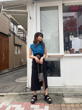 上原優香さん(レディース・163cm)の夏コーディネート