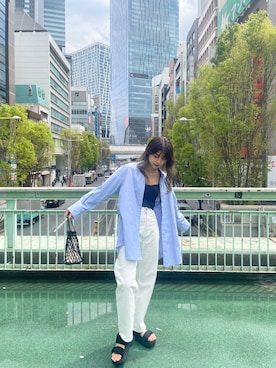 上原優香さん（レディース・163cm）の夏コーディネート