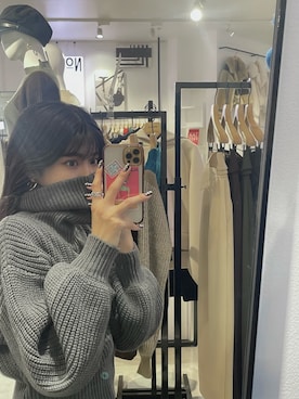 「ZIPニット」｜宇田川優香さん（レディース・163cm）の秋コーディネート