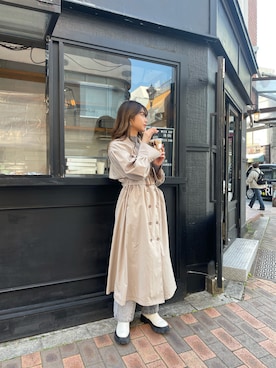 上原優香さん（レディース・163cm）の春コーディネート