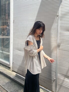 上原優香さん（レディース・163cm）の夏コーディネート