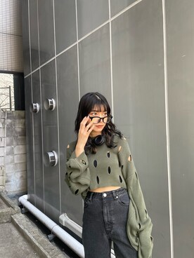 上原優香さん(レディース・163cm)の冬コーディネート