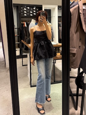 「MURUA（ムルーア）のアイテム」を使った、宇田川優香さん（レディース・163cm）の夏コーディネート