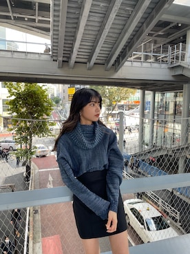 「ミニコーデ」｜宇田川優香さん（レディース・163cm）の秋コーディネート
